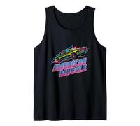American Muscle Car Vintage 80s Synthwave Geométrico Retro Camiseta sin Mangas