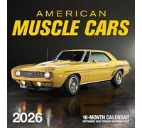 American Muscle Cars 2026: 16-Month Calendar--September 2025 through December 2026