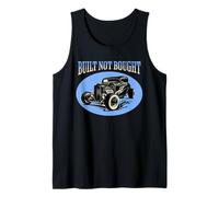 American Muscle Classic Car Hot Rod Racecar Built Not Bought Camiseta sin Mangas