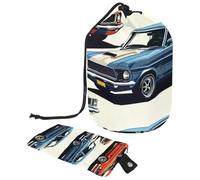 American Muscle Classic Racing Car - Bolsas de cosméticos de viaje, bolsas plegables portátiles, multifuncionales, organizador redondo, American Muscle Classic Racing Car,