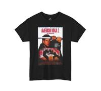 American Ninja 2 The Confrontation Movie Poster T-Shirt Retro Fight Fan tee Black XL