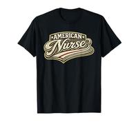 American Nurse - Bandera de Estados Unidos, Colores patrióticos Retro Camiseta