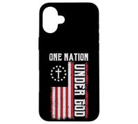 American One Nation Under God 4 de Julio Hombres Mujeres Niños Carcasa para iPhone 16 Plus