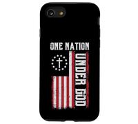 American One Nation Under God 4 de Julio Hombres Mujeres Niños Carcasa para iPhone SE (2020) / 7/8