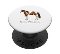 American Paint Horse Hermosa Ecuestre PopSockets PopGrip Adhesivo