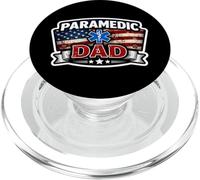 American Paramedic Dad Orgulloso EMT Padre EMS Médico Patriota PopSockets PopGrip para MagSafe