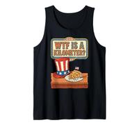 American Patriot WTF es un kilómetro Cuatro de Julio Camiseta sin Mangas