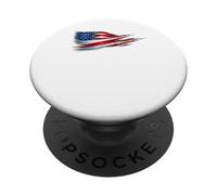 American Patriotic Fighter Jets USA Flag ondeando el 4 de Julio PopSockets PopGrip Adhesivo