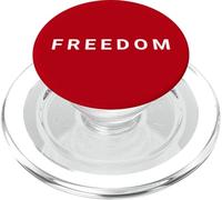 American Patriotic Minimal Design Freedom PopSockets PopGrip para MagSafe