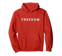 American Patriotic Minimal Design Freedom Sudadera con Capucha
