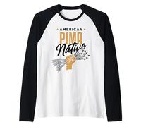 AMERICAN PIMA NATIVE - Puño de flechas - Tribu Indian Culture Camiseta Manga Raglan