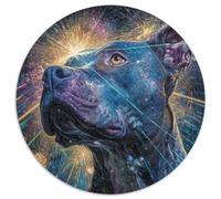 American Pit Bull Terrier Puzle Regalo Creativo Decoración del Hogar 1000 Piezas Cute Pet Perro Rompecabezas Juego De Habilidad para Adultos Y Niños A Partir De 14 Años 1000pcs (67.5x67.5cm)