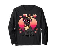 American Pit Bull Terrier Valentines Day Manga Larga