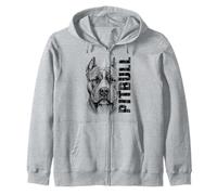 American Pitbull Terrier Dog Portrait Bullie Breed Design Sudadera con Capucha