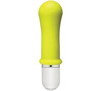 American Pop Boom! 10 Function Silicone Vibrator Clásico Amarillo - 150.0 gr