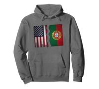 American Portugal Roots Pride Heart Hombres Mujeres Niños Sudadera con Capucha