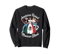 American Raised Mexican Blood Funny Heritage Mamá Mujeres Hombres Sudadera