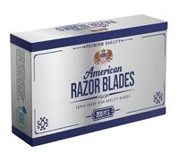 American Razor Blades by The Shave Factory - Cuchillas de afeitar de doble borde súper afiladas, acero japonés, paquete nuevo (200 unidades)
