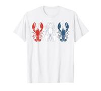 American Red White And Blue Cool Langosters Camiseta