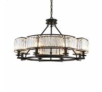 American Retro Led K9 Crystal Pendant French Style Living Room Chandelier Lighting (Size 10 Light Round)