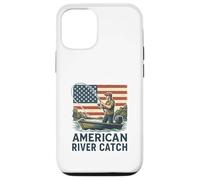 American River Angler Escena de Pesca Carcasa para iPhone 12/12 Pro