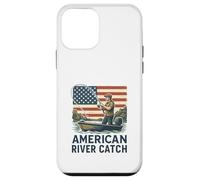 American River Angler Escena de Pesca Carcasa para iPhone 12 Mini