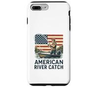 American River Angler Escena de Pesca Carcasa para iPhone 7 Plus/8 Plus