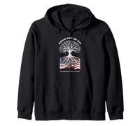 American Roots Run Deep Patriotic Heritage Flag 4 de Julio 250 Sudadera con Capucha