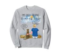 American Shorthair Cat I'm Only Talking To My Cat Today Sudadera