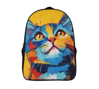 American Shorthair Cat Mochilas Mochila Escolar,3D Juego Impreso Mochila,Mochilas Para Estudiante Primaria,Mochila De Dibujos Animados Para Niños Estudiantes De Primaria Y Secundaria 40x28x16cm