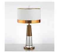 American Simple Table Lamp Post Modern Living Room Bedroom Iron Cloth Cover Personality Creative Light Retro Decorative Table Lamp