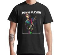 American-Singer-Vocal-John-Blues-Rock-Guitar-T-Shirt Black XL