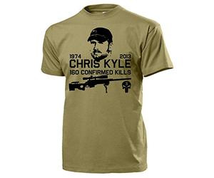 American Sniper 15937 - Camiseta de francotirador (equipo de 3 sellos), diseño de francotirador, arena, L