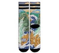 American Socks Calcetines A Media Pierna Kaiju King| Calcetines Unisex| Diseño Único y Divertido| Tecnología De Absorción (FR/ES, Letras, S, M, Regular, Regular, Unisex adulto, Kaiju King)