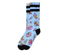 American Socks Calcetines A Media Pierna, Mid High | Diseño Original Slope Dope | Calcetines Estampados | Tecnología Anti-Humedad. (FR/ES, Letras, S, M, Regular, Alto, 2, Slope Dope)