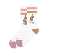 American Socks Calcetines A Media Pierna, Mid High | Estampado Be Capy | Fabricado En Barcelona | Vegan Friendly, Control De Olores, Material Antibacteriano | Doble Refuerzo En Suela, Puntera Y Talón
