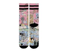 American Socks | Calcetines American Pie | Largo Medio-Alto, Dos Tallas, Diseño Local en Barcelona | 67% Coolmax® | Hombre o Mujer | Media Caña Unisex (FR/ES, Letras, L, XL, Regular, Regular)