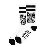 AMERICAN SOCKS | Calcetines Church Of Doom | Largo Medio-Alto, Talla Única EU 36-46, Apto para Veganos | Diseñados en Barcelona, Tejido Suave y Transpirable, 68% Algodón | Calcetines Divertidos Unisex