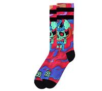 American Socks | Calcetines Dead and Alive | Largo Medio-Alto, Composición 67 % Coolmax® | Dos Tallas | Absorben la Humedad | Calcetines Media Caña Unisex (FR/ES, Letras, L, XL, Regular, Regular)