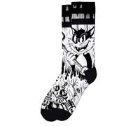 American Socks | Calcetines Evil Cat | Largo Medio-Alto, 2 Tallas | 67% de Composisción Coolmax | Diseñados en Barcelona | Calcetines Media Caña Unisex (FR/ES, Letras, S, M, Regular, Regular)