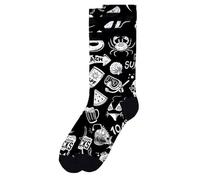 American Socks | Calcetines Hella Hot | Largo Medio-Alto, 2 Tallas | Diseñados en Barcelona | Composición 67% Coolmax | Hombre o Mujer | Calcetines Media Caña (FR/ES, Letras, S, M, Regular, Regular)