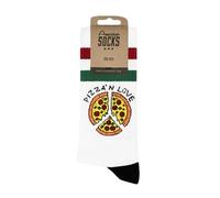 American Socks | Calcetines Pizza'n Love | Largo Medio-Alto, Talla Única EU 36-46, Tejido Suave y Transpirable, Veganos | Diseño en Barcelona, Fabricado en Portugal | Calcetines Media Caña Unisex