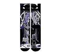 American Socks | Calcetines Voodoo | Largo Medio-Alto, 2 Tallas, Composisción 67% Coolmax | Diseño en Barcelona | Absorben la Humedad para Pies Fescos | Unisex (FR/ES, Letras, S, M, Regular, Regular)