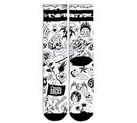 American Socks | Calcetines Worth It | Largo Medio-Alto, 2 Tallas, 67% Coolmax | Diseño Barcelona, Tecnología Antihumedad, Fabricado Éticamente en Portugal (FR/ES, Letras, S, M, Regular, Regular)