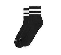 American Socks - Ultra High - Medias con rayas por encima de la rodilla para vestir, con estilo Old School. Made in Barcelona. (FR/ES, Letras, Talla única, Regular, Regular, Back in black)