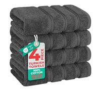 American Soft Linen - Juego de lujosas toallas calidad hotel y spa confeccionadas con algodón turco para máxima suavidad absorción, rápido secado, 6 mano 40,5 x 71 cm Gris oscuro