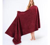 American Soft Linen - Toalla de baño extragrande 100 % algodón turco 600 g/m², 40 x 80 cm, toalla grande para adultos, color rojo burdeos