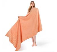American Soft Linen Toallas de baño tamaño Extragrande 88,9 x 177,8 cm 100% algodón Turco, Toalla para baño, Playa y Piscina, Color melocotón Malibú