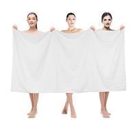 American Soft Linen - Toallas de baño tamaño Extragrande 89 x 178 cm, 100% algodón Turco, Toalla para baño, Playa y Piscina, Color Blanco