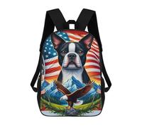 American Spirit Patriotic Artwork with Eagle And Flags Mochila Escolar Infantil Impresa En 3D Para Niños, Mochilas De Viaje, Bolsas Para Libros, Mochila Escolar Infantil 17inch